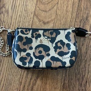 Coach Leopard Clutch